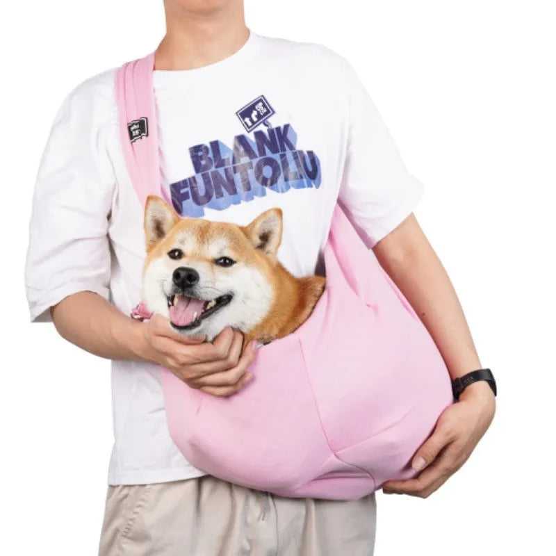 Folding cat messenger backpack carrier with breathable mesh panels in multiple colour options