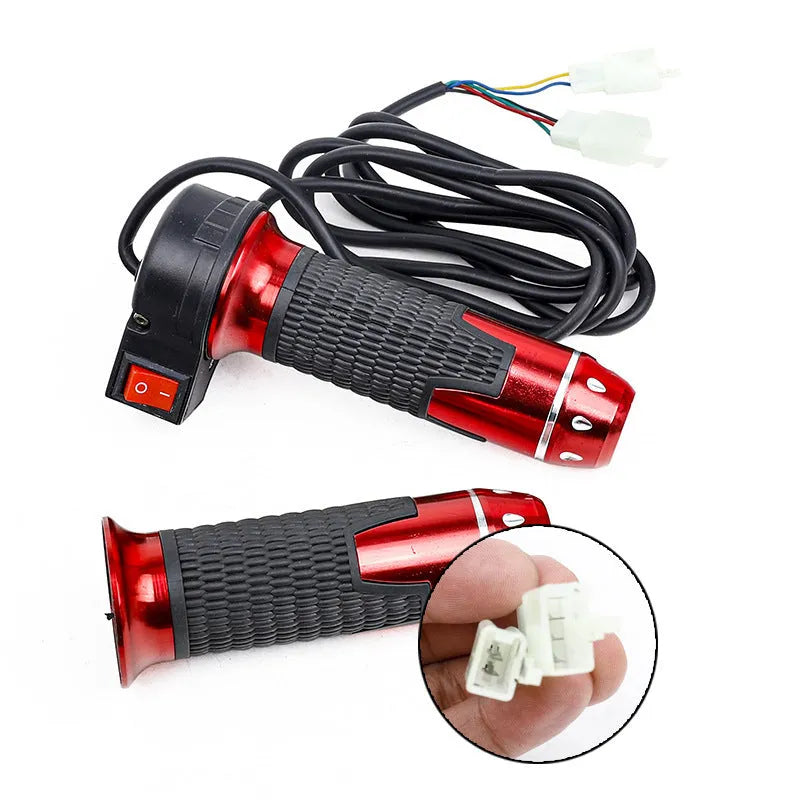 Three-wheel electric vehicle accelerator conversion kit with plastic rotating handle and fuel switch