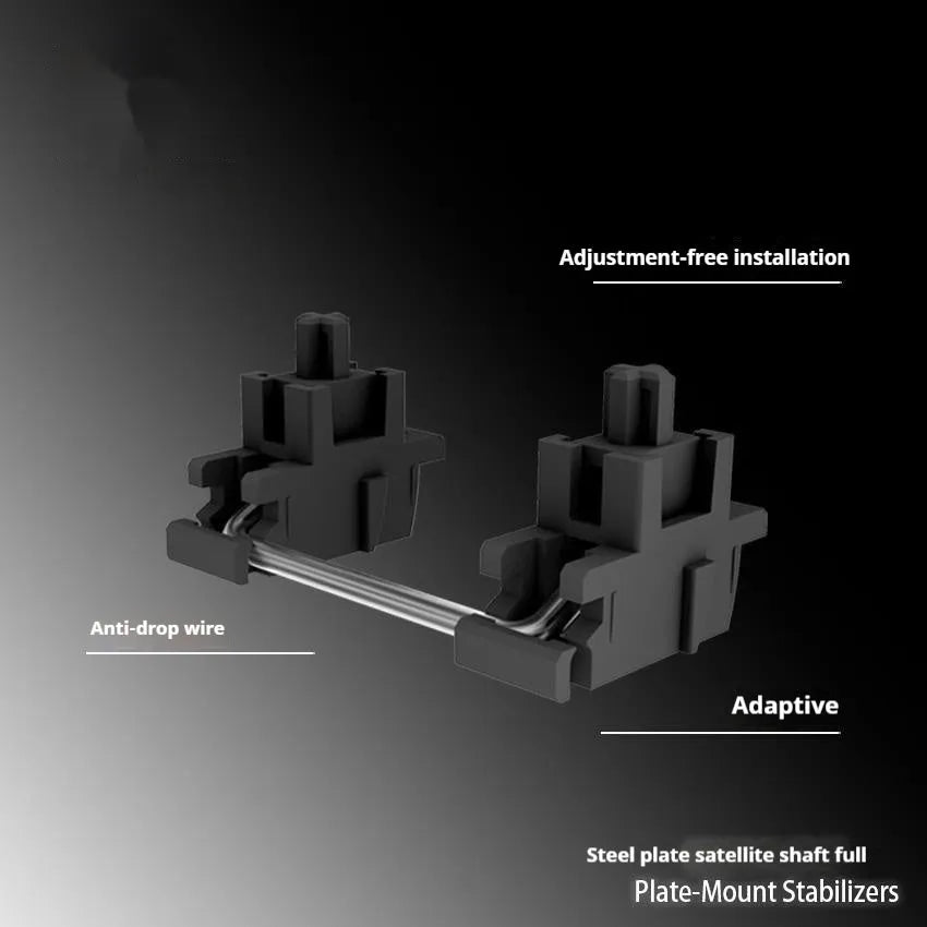 Mechanical keyboard satellite shaft accessories with 4.3-inch display in Black and Milky White colours
