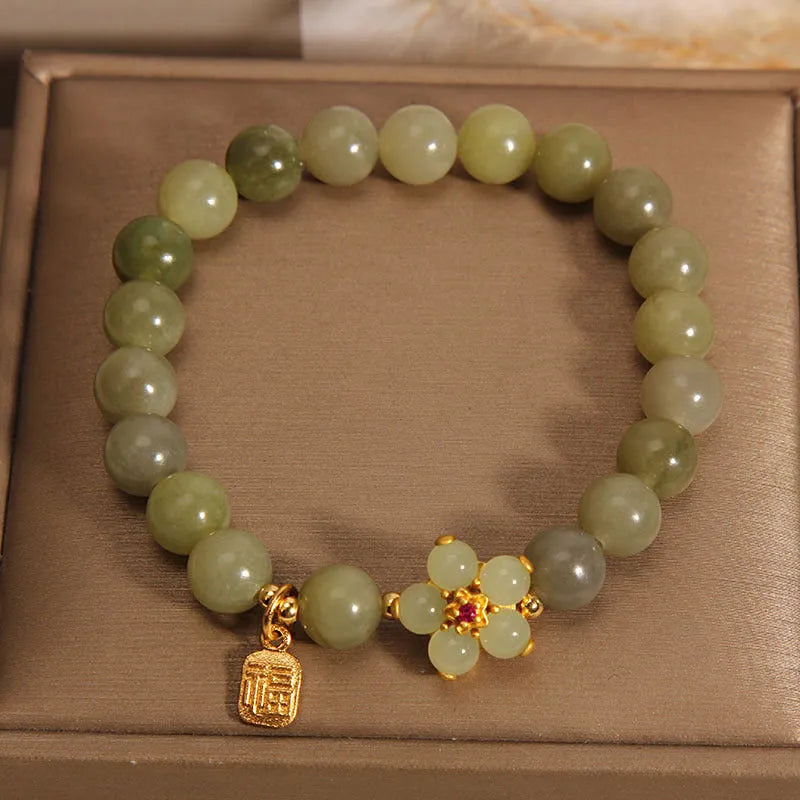 Women's grey jade coloured alloy bracelet for casual everyday wear