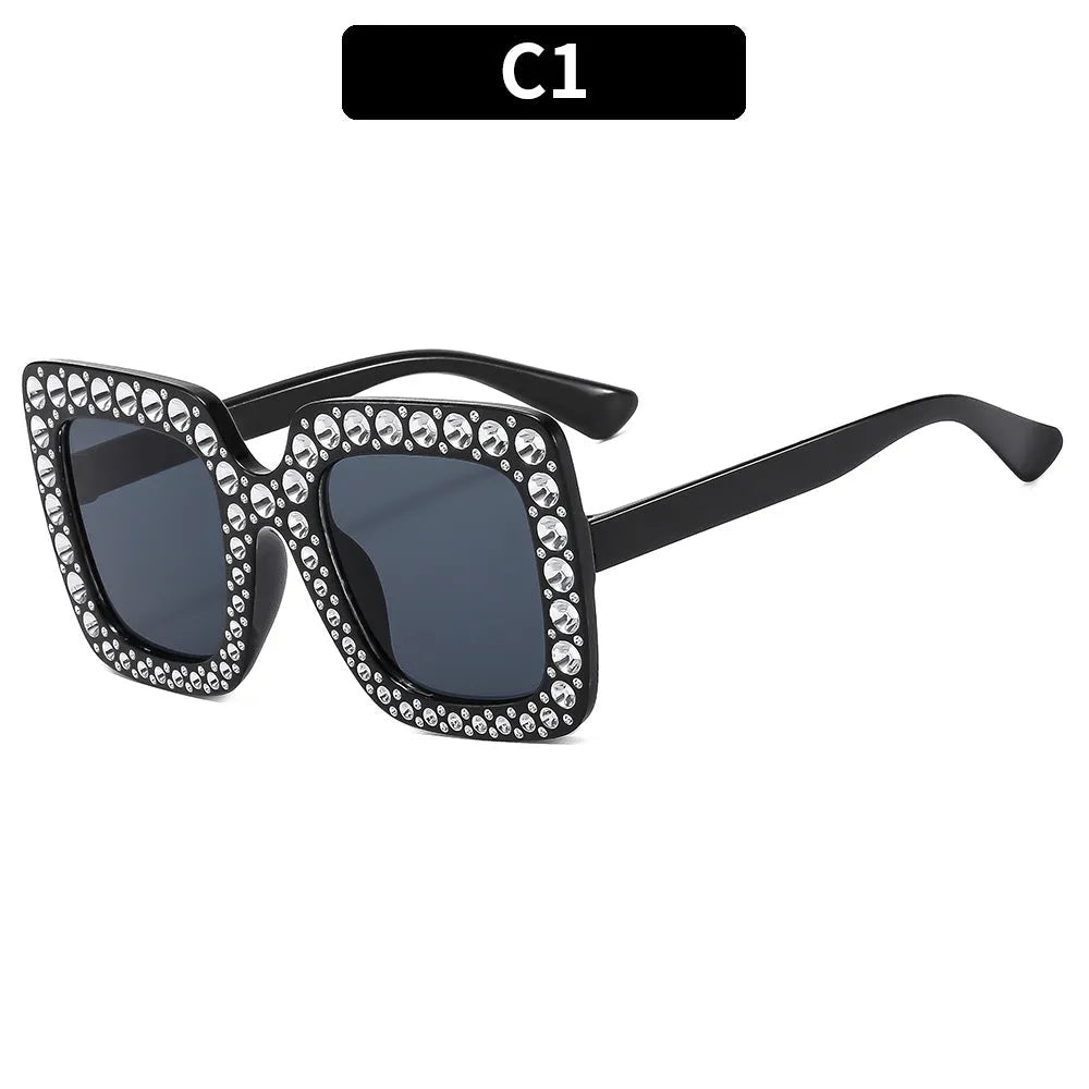 Plastic sunglasses storage case in assorted frame and lens colour options.