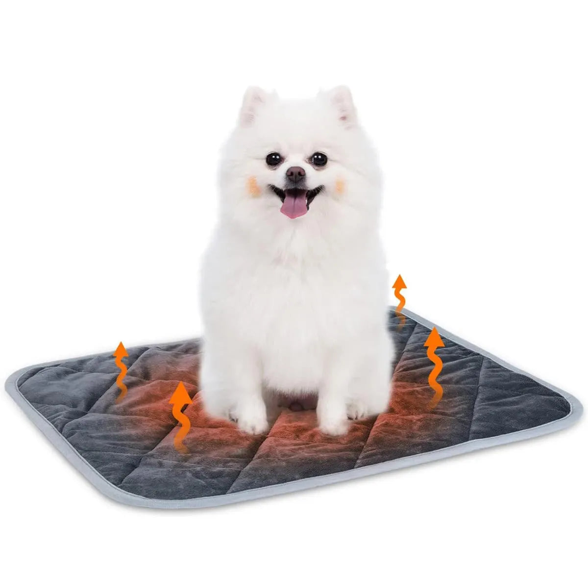 Grey super soft cloth personalised pet warming cushion with multi-layer design