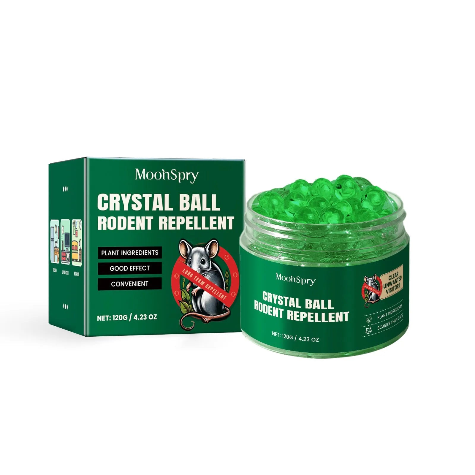 60ml natural rat repellent spray bottle with clove peppermint oil formula for mouse control