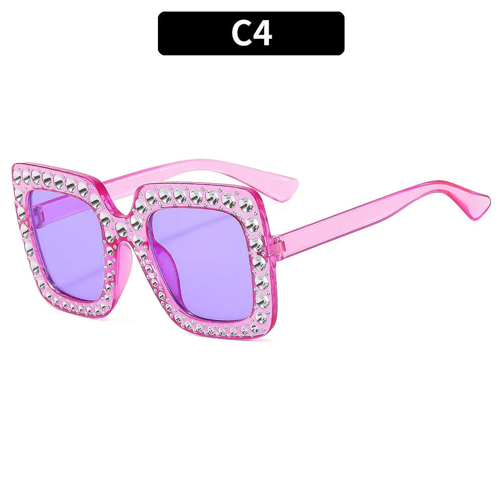 Plastic sunglasses storage case in assorted frame and lens colour options.