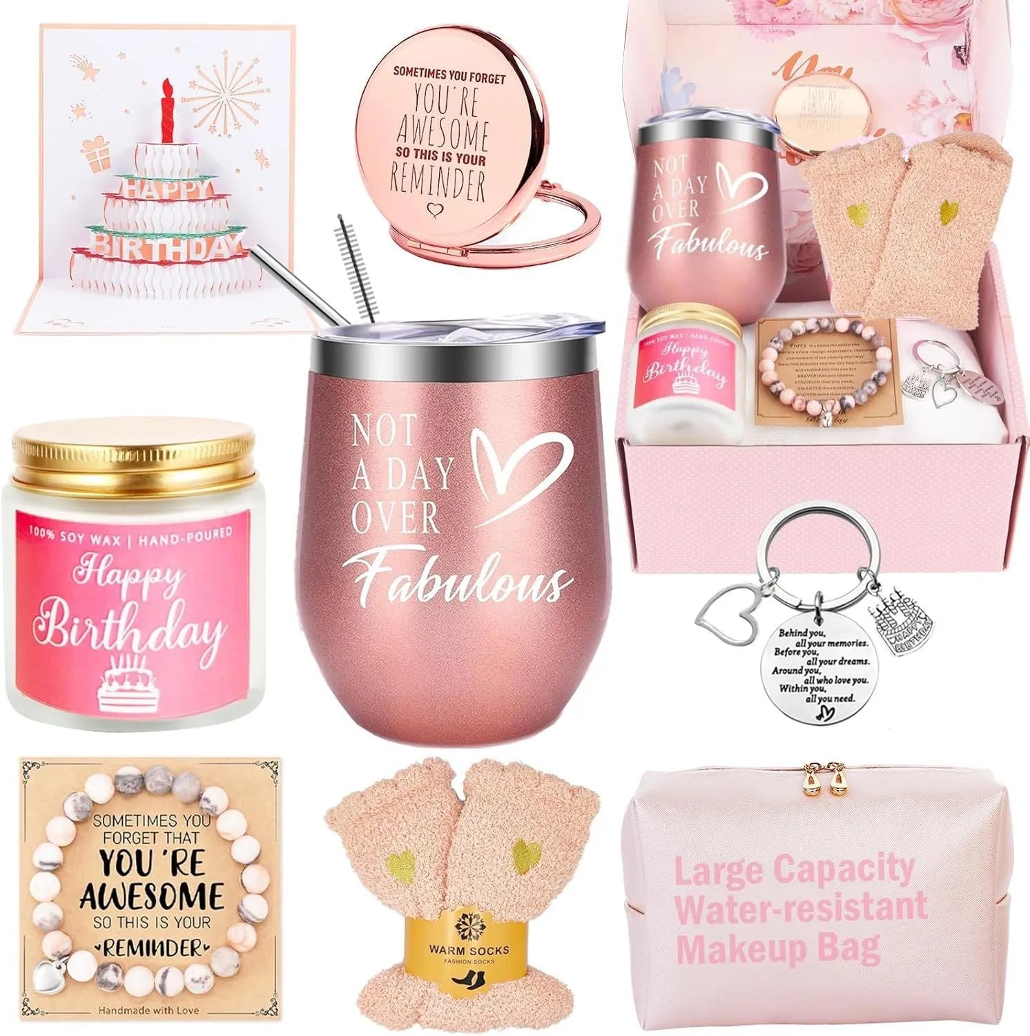 Soy wax aromatherapy candle gift box in modern style with multiple colour options including pink, sunflower, and black.