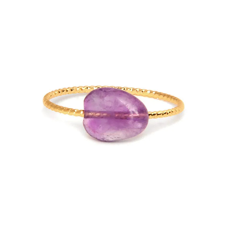Original geometric agate women's ring in a selection of colours from BZ0072 to BZ0079.