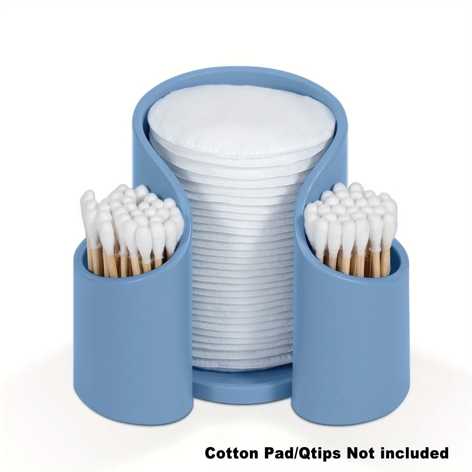 Solid colour plastic cotton and dental floss storage box in modern simplicity style.