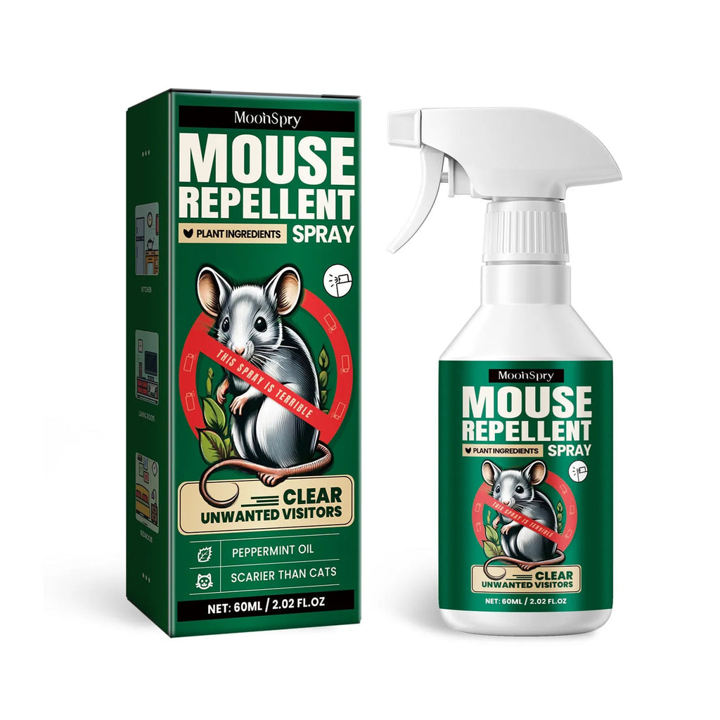 60ml natural rat repellent spray bottle with clove peppermint oil formula for mouse control