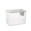 Medium plastic betta fish tank with cover in black or white colour measuring 32cm length
