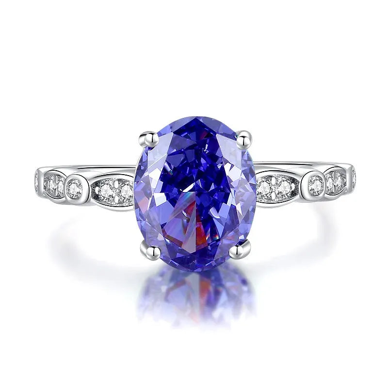 Women's sterling silver ring with heart-shaped tan sang colour zircon stone.