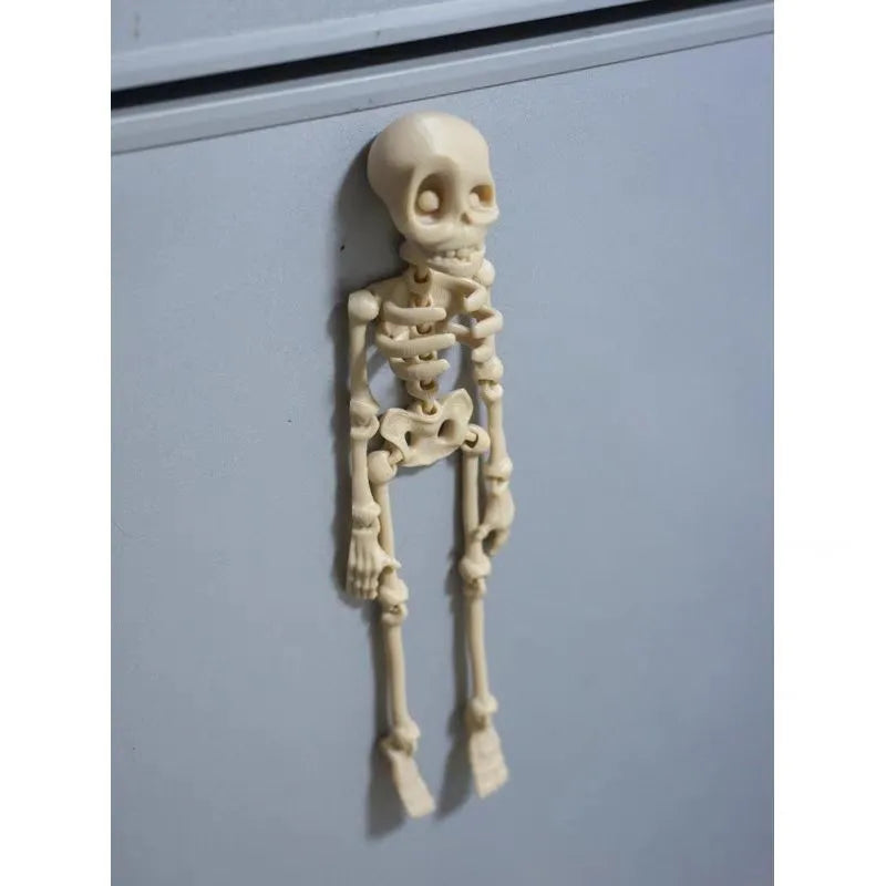 3D printed skull refrigerator magnet in various colours measuring 18cm tall