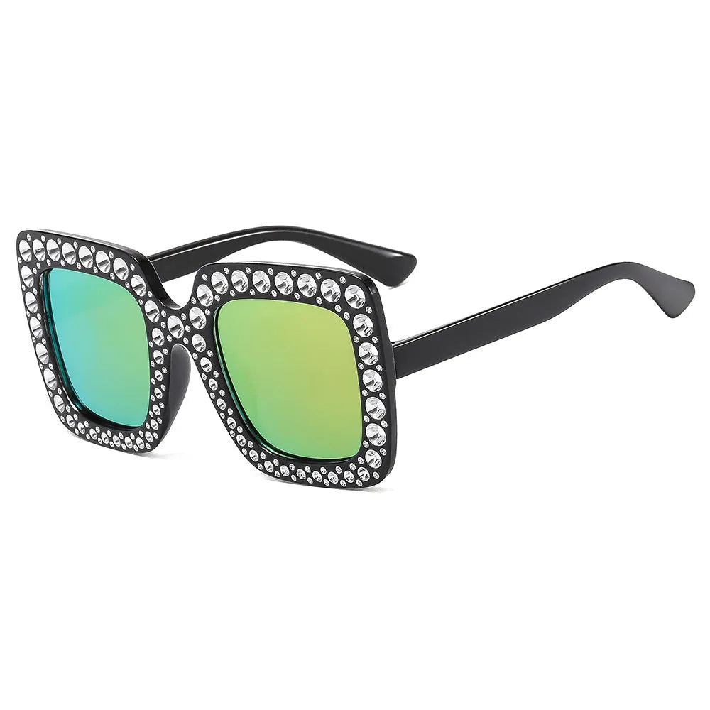 Plastic sunglasses storage case in assorted frame and lens colour options.