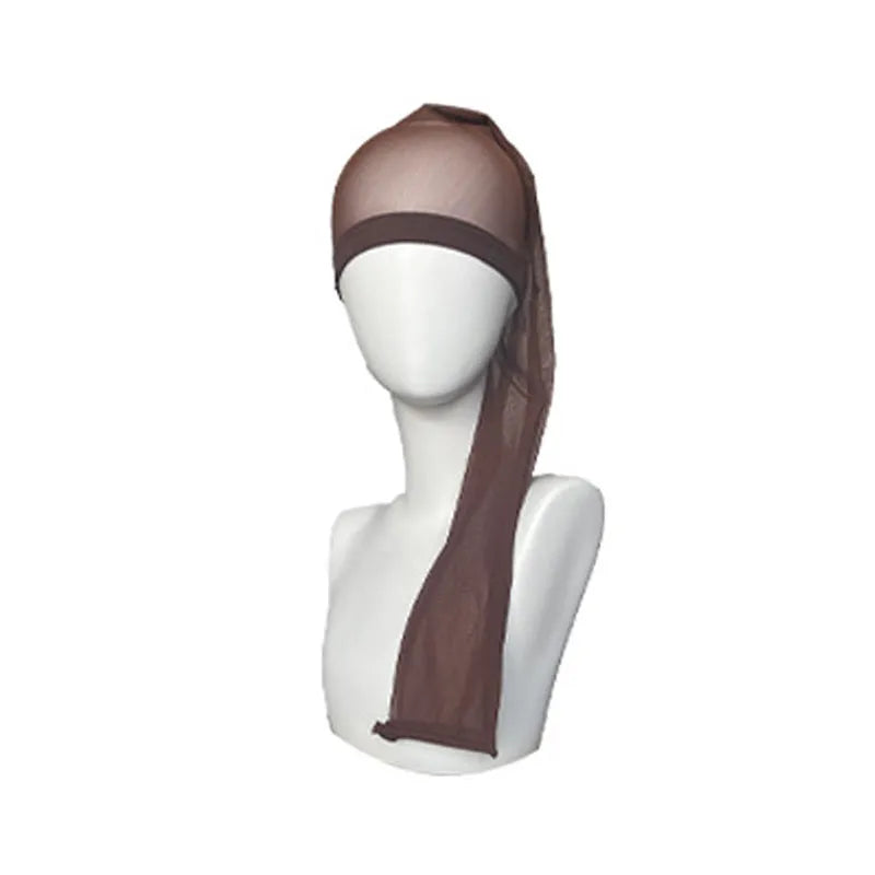 Mesh wig cap with elastic spandex construction in multiple colour options