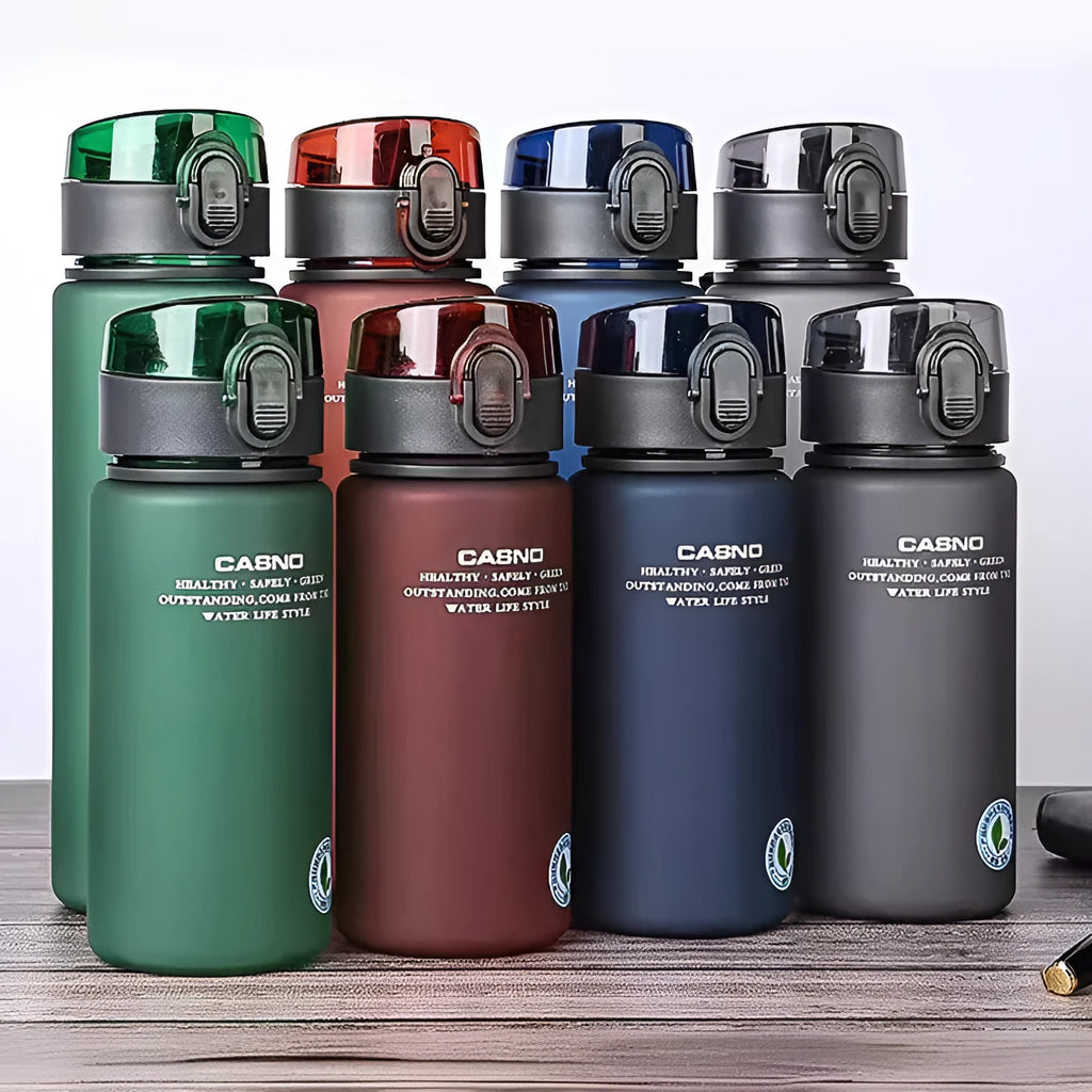 Cassino Student Cup portable sports cup with lanyard in Elegant Gray, 560ml