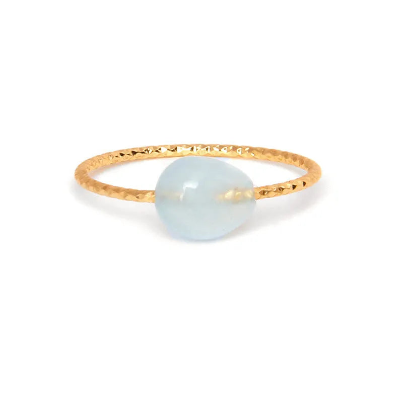 Original geometric agate women's ring in a selection of colours from BZ0072 to BZ0079.