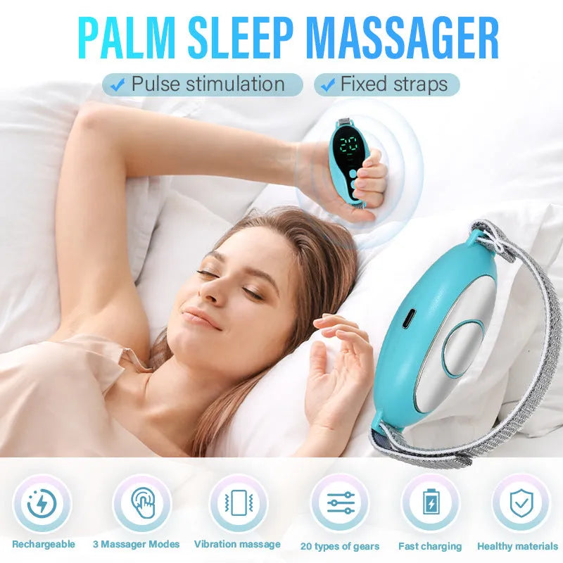 Blue and white compact intelligent sleeping aid instrument with USB port