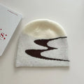 Acrylic thermal beanie hat in black, grey, or white colours for autumn and winter wear