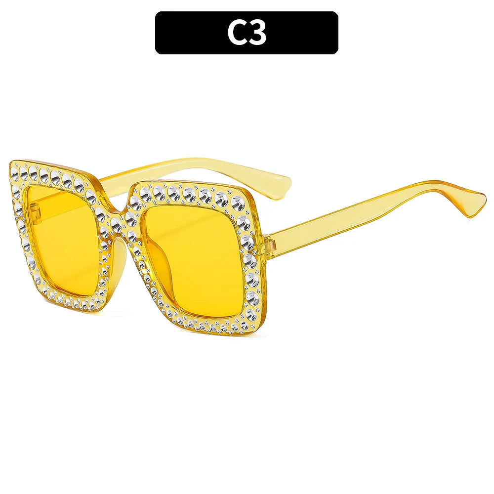 Plastic sunglasses storage case in assorted frame and lens colour options.
