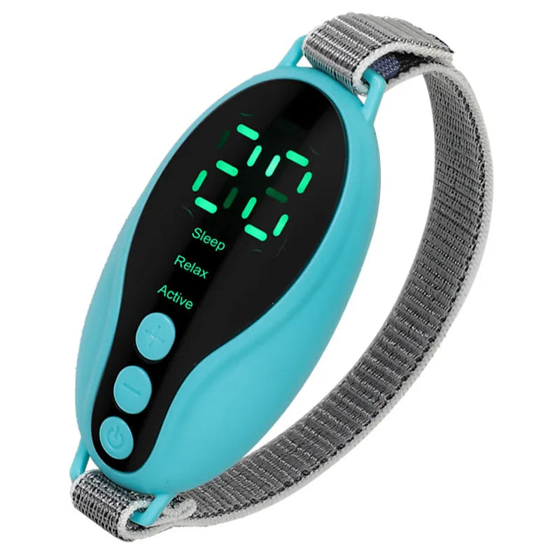 Blue and white compact intelligent sleeping aid instrument with USB port