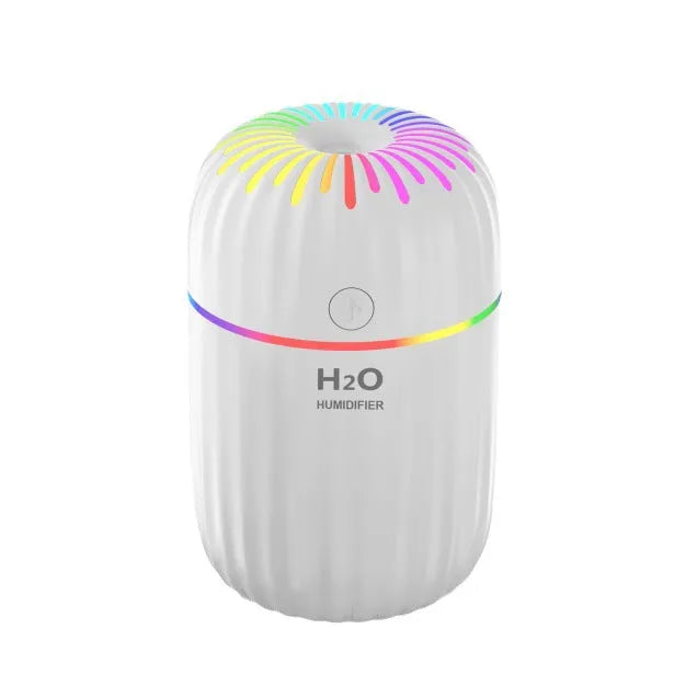 Mini USB aromatherapy humidifier with animal design in green pink or white colours