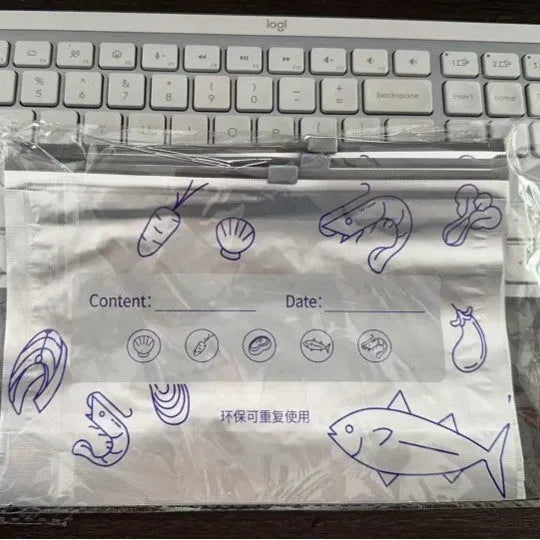 Aluminium foil sealed storage bags in three sizes: small 20×13cm, medium 23×17cm, and large 26×29cm
