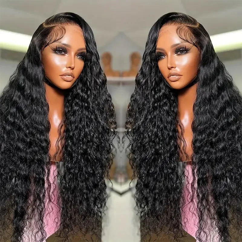 Black high-temperature fibre afro wig with curly hair and side bangs, 26-42 inch length options