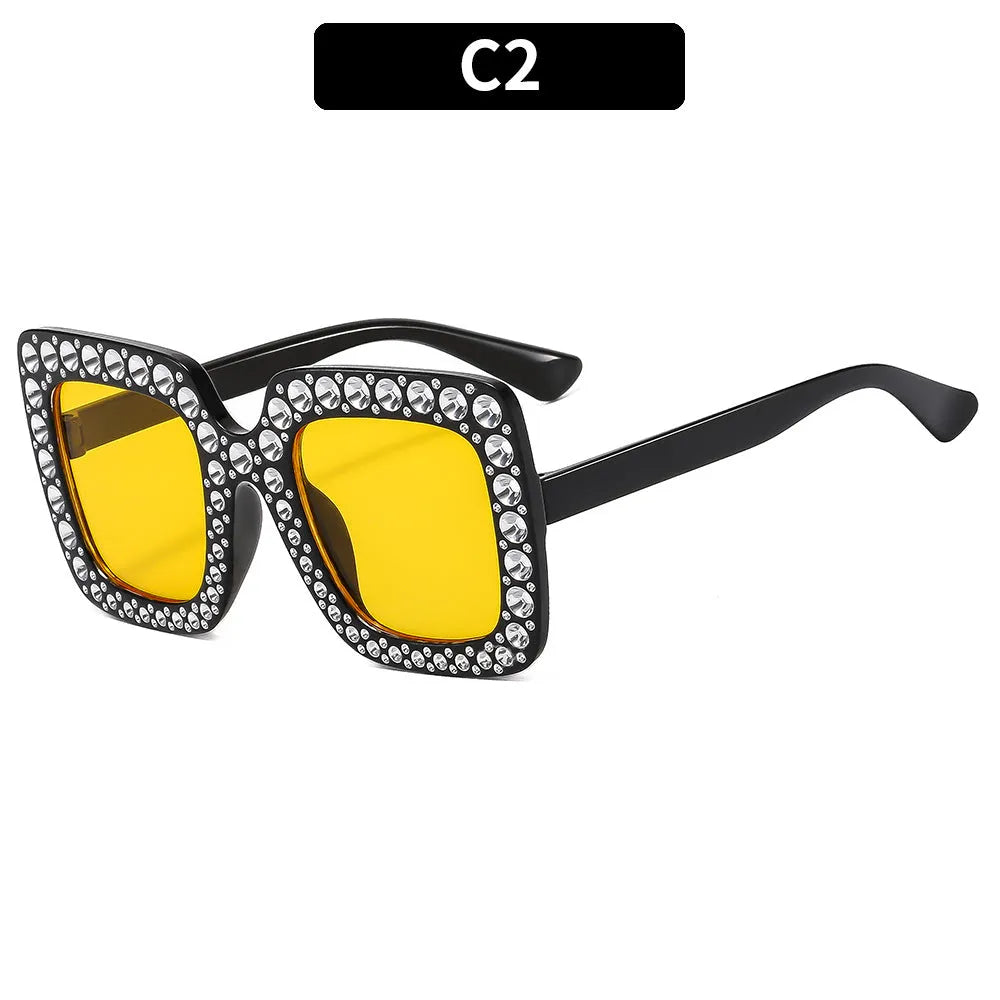 Plastic sunglasses storage case in assorted frame and lens colour options.