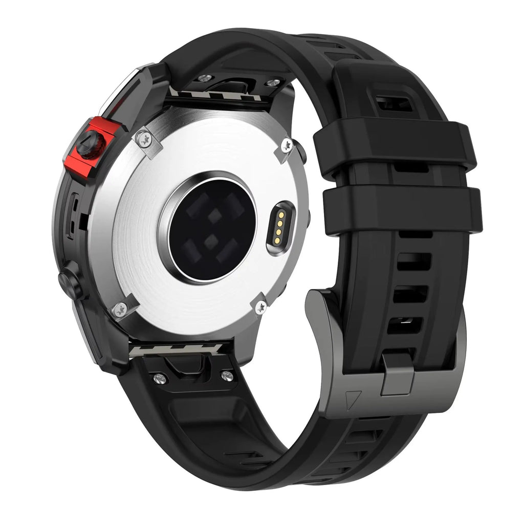 Jiaming Fenix7 silicone quick release watchband in multiple colours showing sporty design