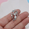 Flying Bird Series magpie pattern pendant for DIY jewellery making