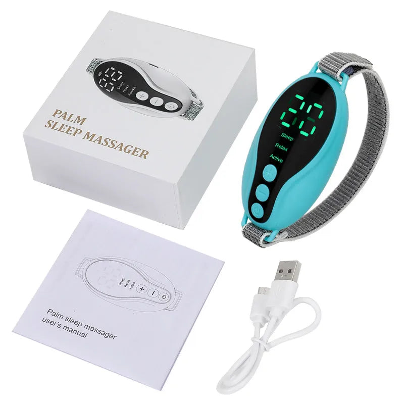 Blue and white compact intelligent sleeping aid instrument with USB port