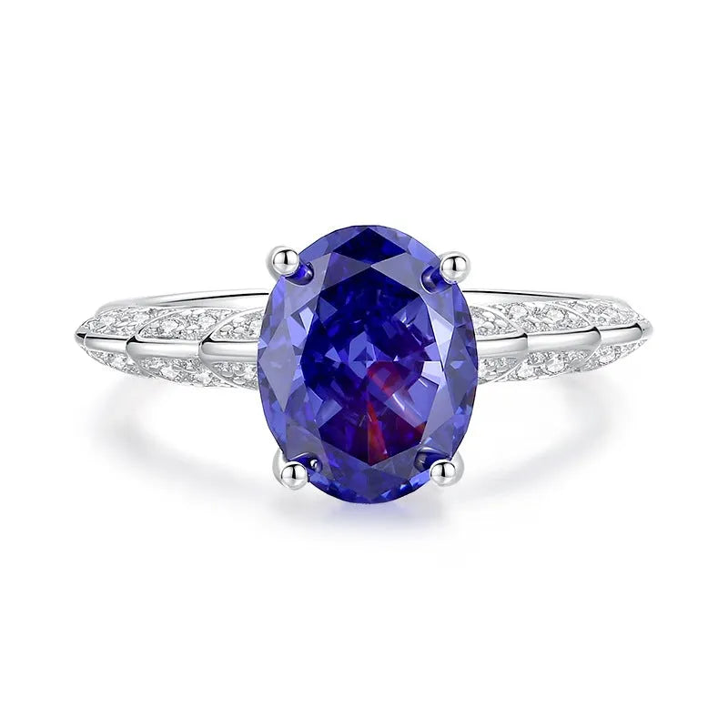 Women's sterling silver ring with heart-shaped tan sang colour zircon stone.