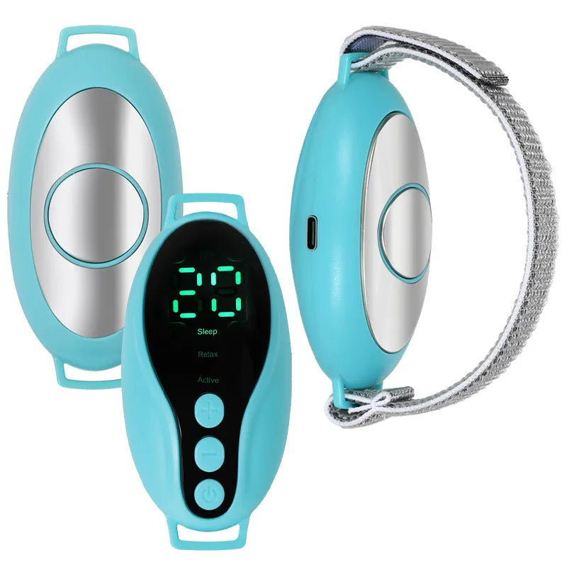 Blue and white compact intelligent sleeping aid instrument with USB port