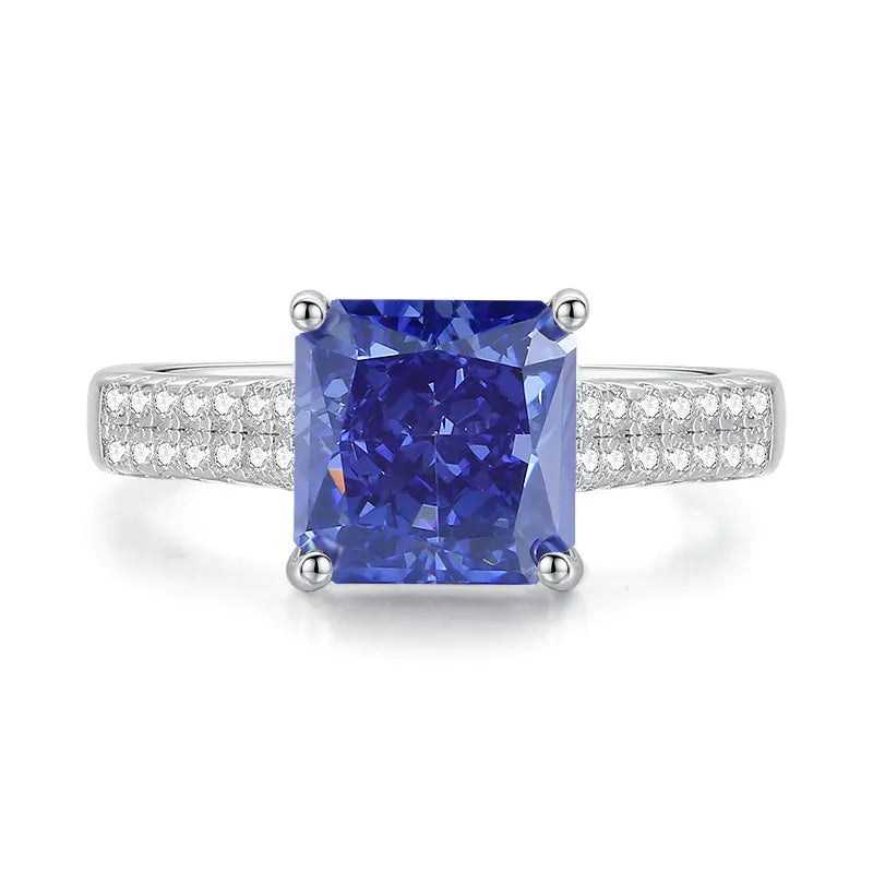 Women's sterling silver ring with heart-shaped tan sang colour zircon stone.