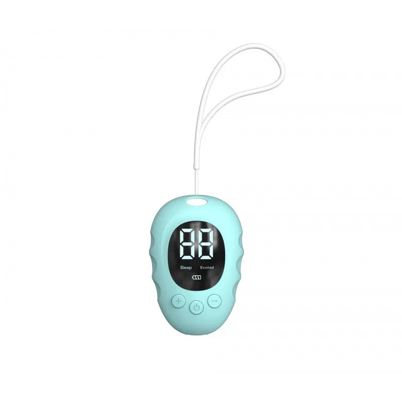 Silicone sleep aid hand grip monitor in white, black or green colours with charging cable