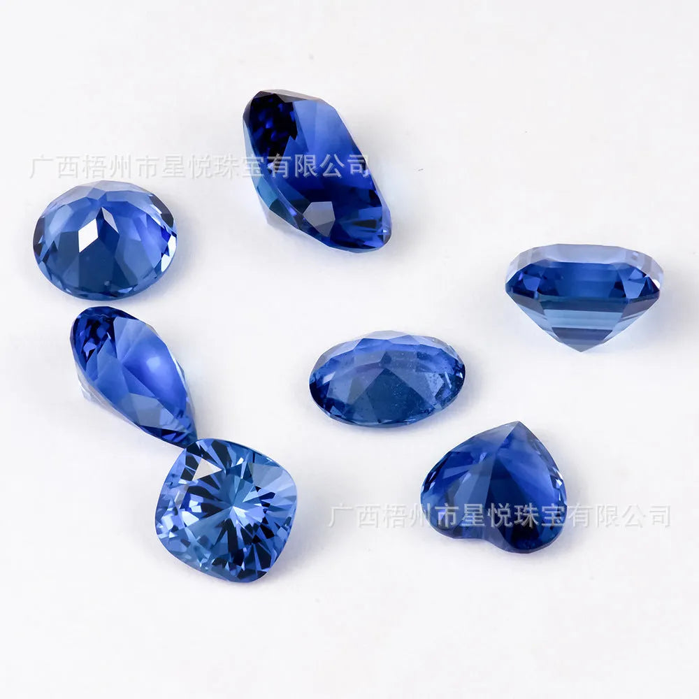Cultivate Royal Blue love-shaped tiara gemstone setting for sapphire mounting