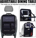 Black Oxford fabric car seat back organiser storage bag with 42x30cm dimensions