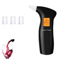 Orange light portable breath alcohol tester with replaceable mouthpieces for drivers
