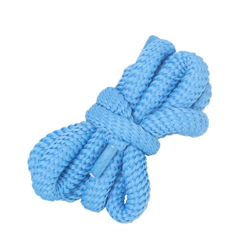 Oval shoelace adapter rope in multiple colours showing length options from 120cm to 160cm.