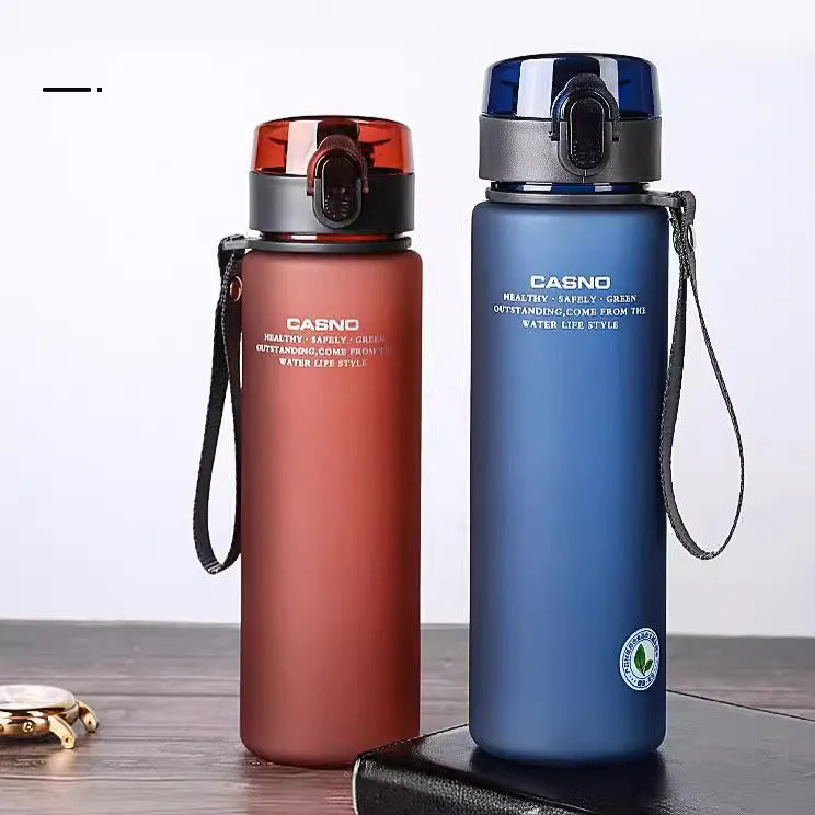 Cassino Student Cup portable sports cup with lanyard in Elegant Gray, 560ml