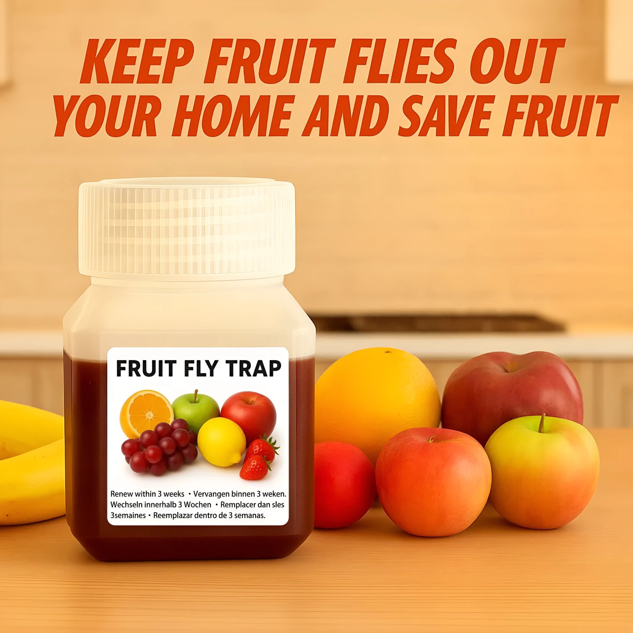 SK003 fruit fly bait liquid bottle with funnel and without funnel specification options