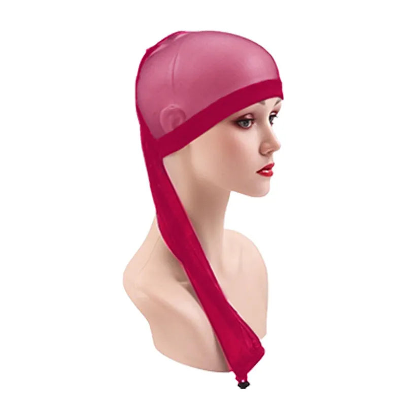 Mesh wig cap with elastic spandex construction in multiple colour options