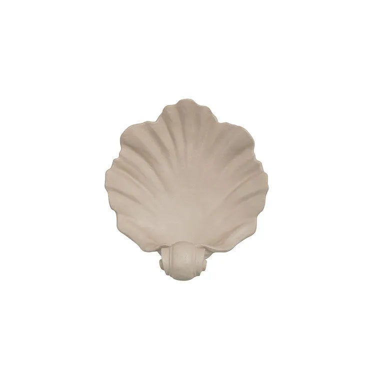White resin simulation shell fruit plate ornament for dining table decoration