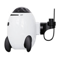 White portable baby sleep comforter device with automatic shaking and Bluetooth white noise functions
