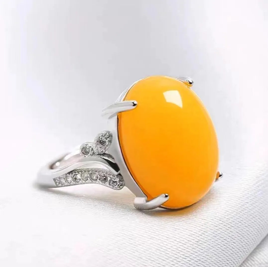Natural sapphire geometric adjustable ring in alloy with ethnic style, shown in multiple colour options.