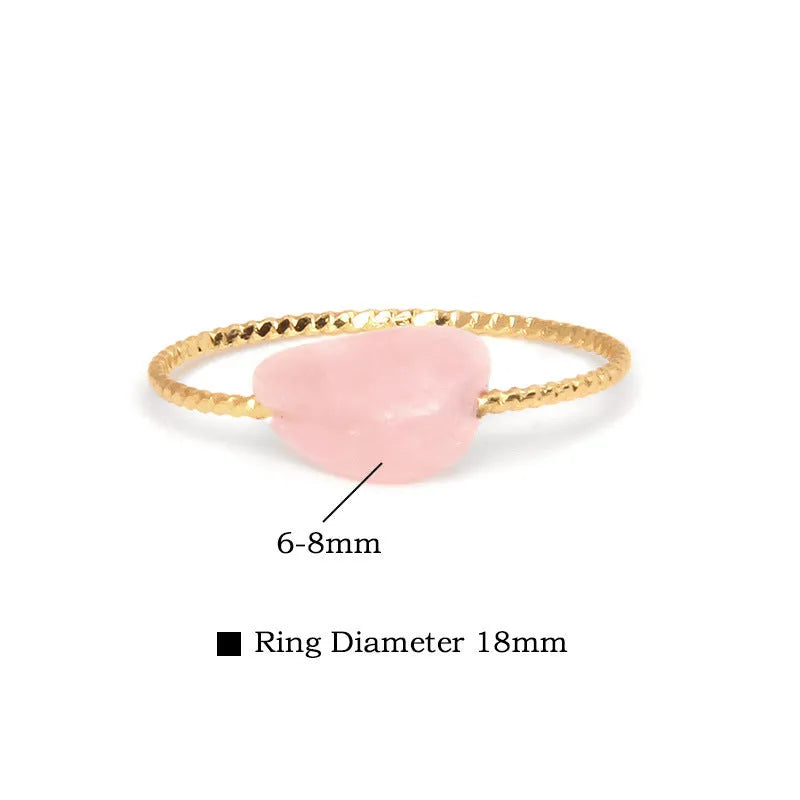Original geometric agate women's ring in a selection of colours from BZ0072 to BZ0079.