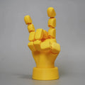 Yellow PLA movable joint hand ornaments 5×5.38×7.5cm American style decorative prop