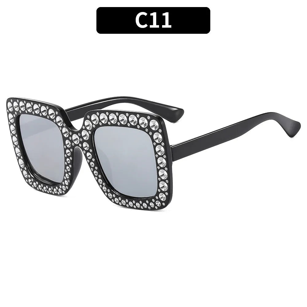 Plastic sunglasses storage case in assorted frame and lens colour options.