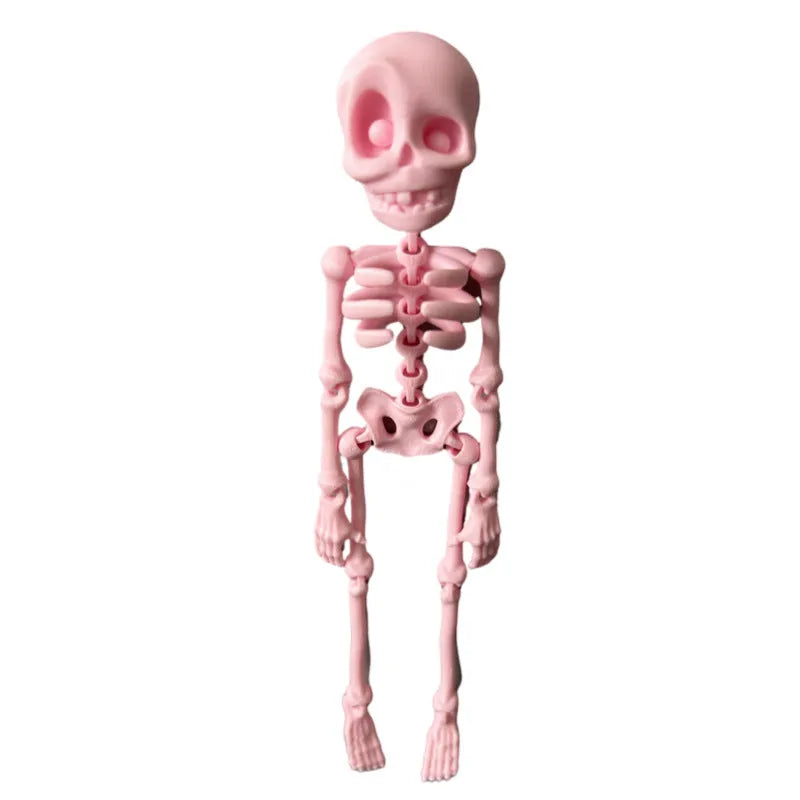 3D printed skull refrigerator magnet in various colours measuring 18cm tall
