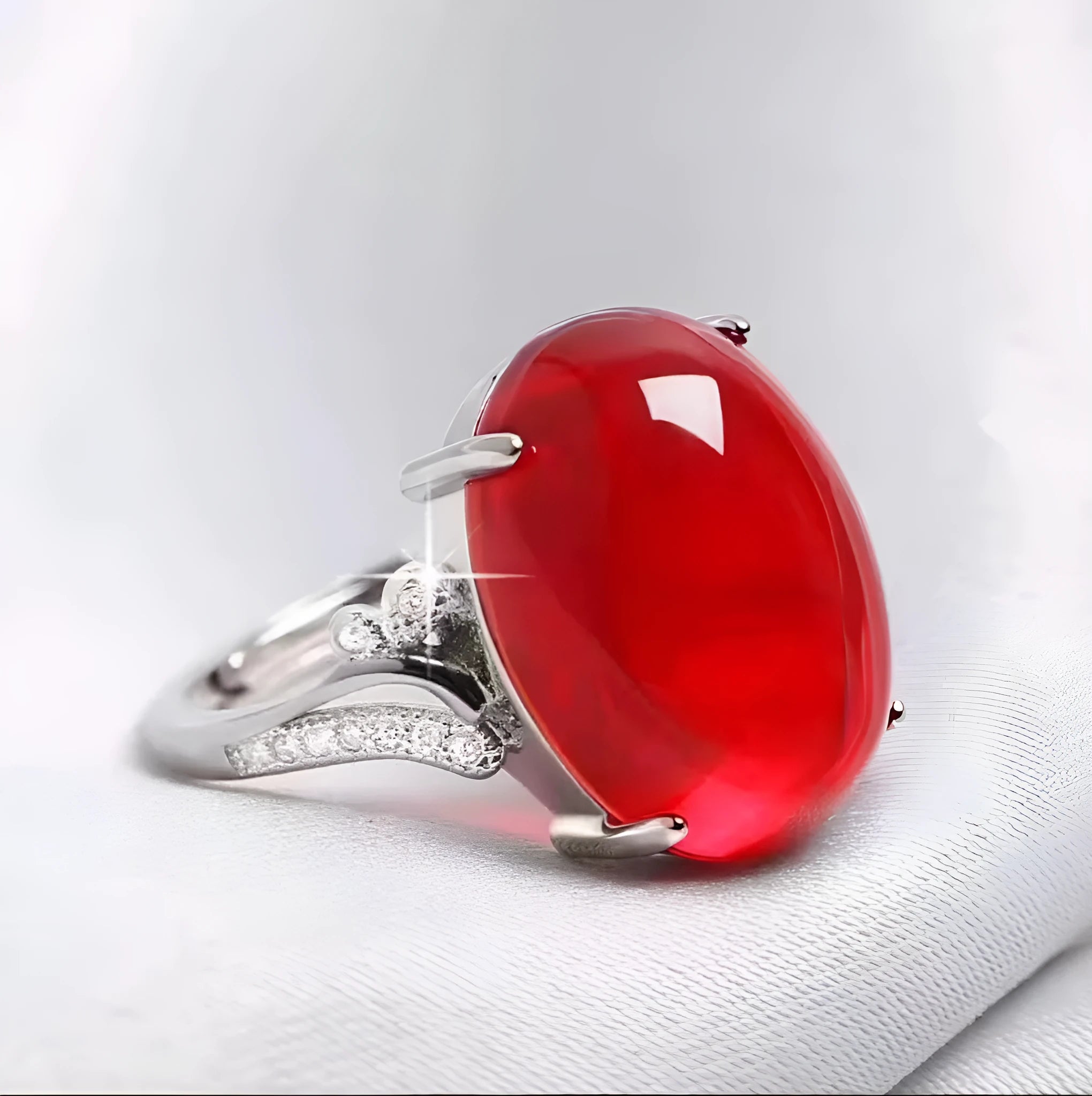 Natural sapphire geometric adjustable ring in alloy with ethnic style, shown in multiple colour options.