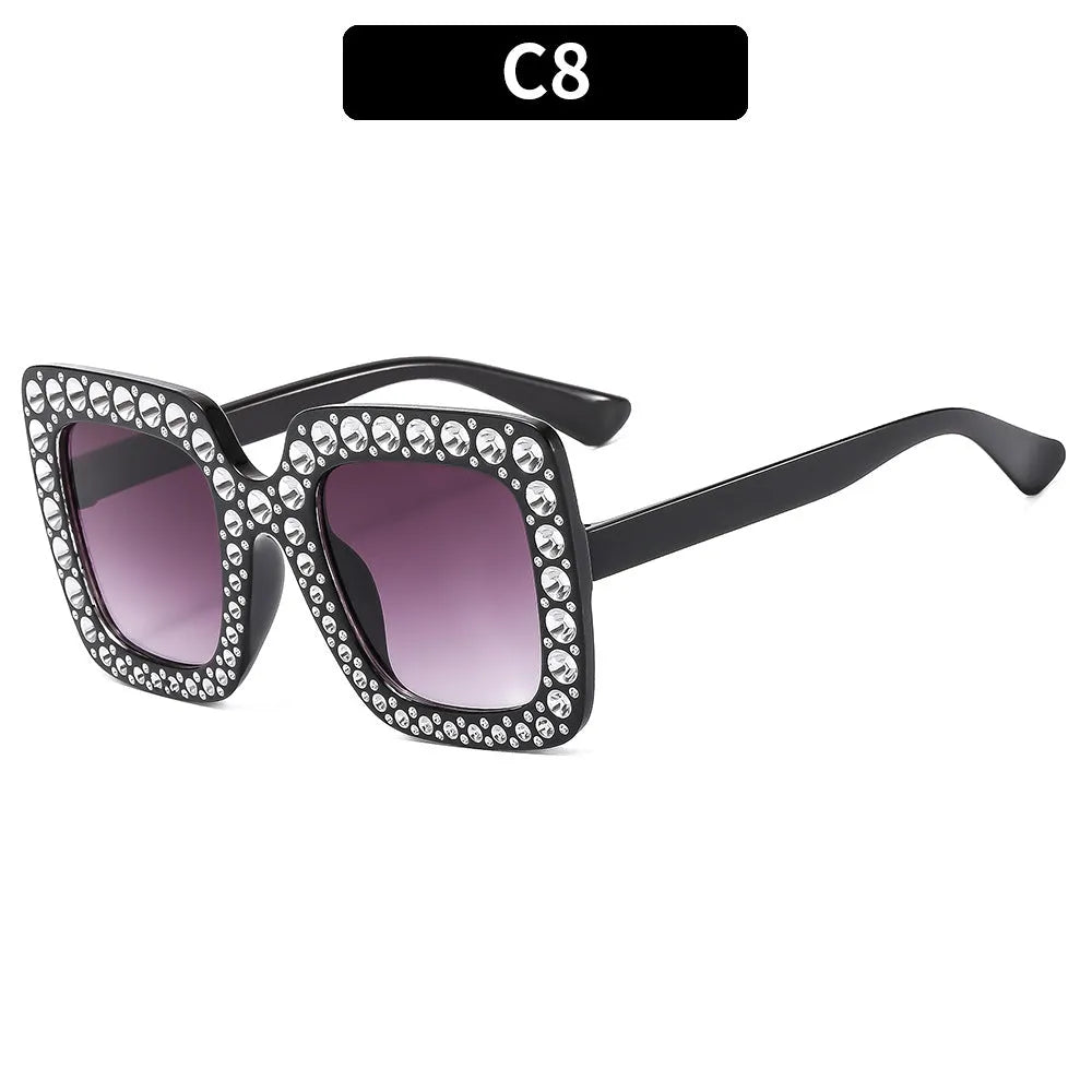 Plastic sunglasses storage case in assorted frame and lens colour options.